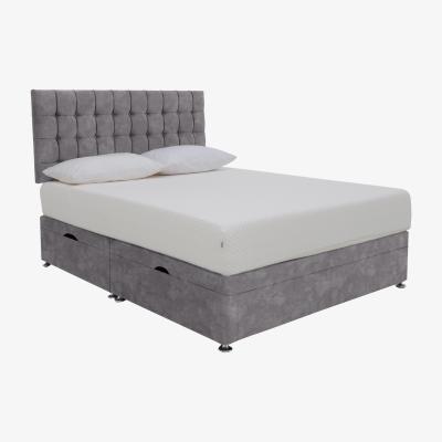 Furniture Village TEMPUR - Original Prime Side Ottoman Divan Set - King Size - Grey