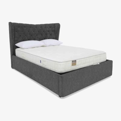 Furniture Village Bauer Ottoman Bed Frame - King Size - Linoso Granite