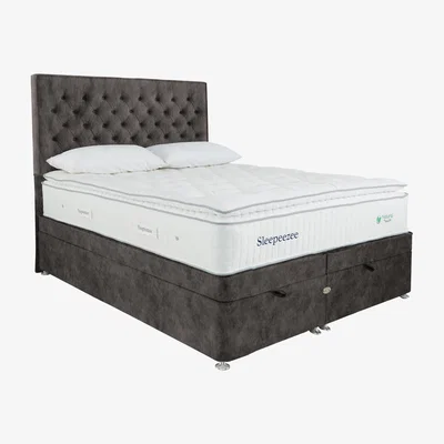 Furniture Village Sleepeezee - Natural Touch 3000 Pillowtop End Ottoman Divan Set - King Size - Brown