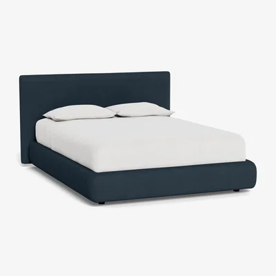 Heal's Heal's Alba Storage Bed King Siena Cotton Deep Sea - Heal's UK Bedroom Furniture