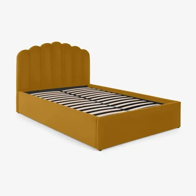 Made.com Delia Super King Size Ottoman Storage Bed, Marigold Velvet