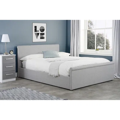 Oak&More Pennsylvania Grey King Size Ottoman Bed