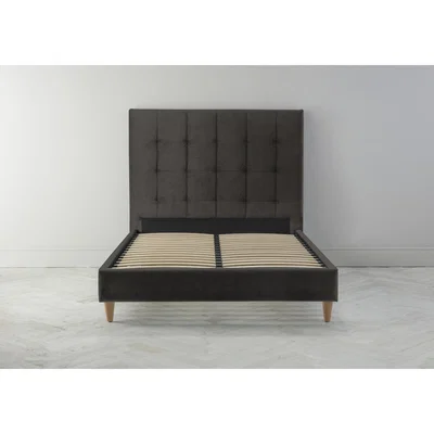 Perch and Parrow Hopper 5' King Ottoman Bed Frame in Belgian Chocolate
