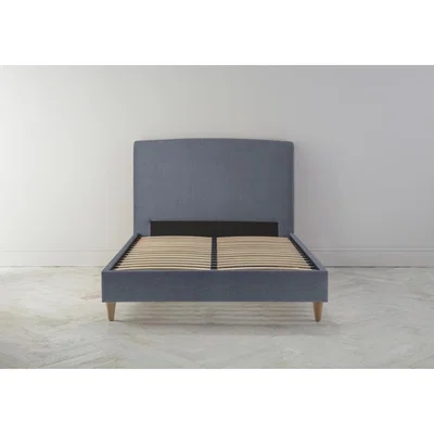 Perch and Parrow Ted 5' King Ottoman Bed Frame in Caspian Blue