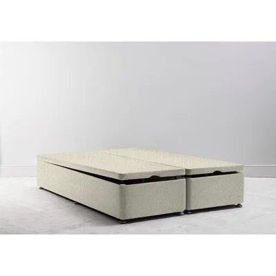 Perch and Parrow Desmond 6' Super-King Size Storage Divan in Abalone Beige