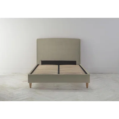 Perch and Parrow Ted 5' King Ottoman Bed Frame in Winter Rye