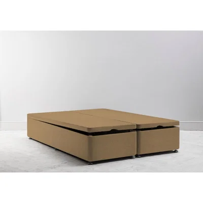 Perch and Parrow Desmond 5' King Size Storage Divan in Ginger Tea