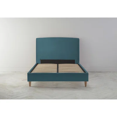 Perch and Parrow Ted 5' King Ottoman Bed Frame in Steel Blue