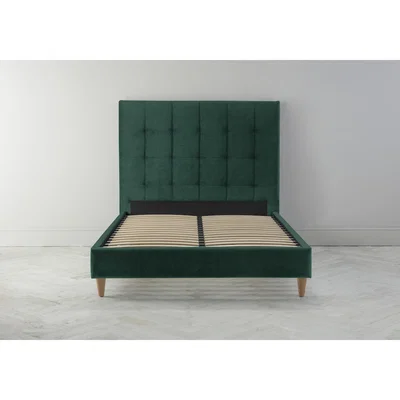 Perch and Parrow Hopper 5' King Ottoman Bed Frame in Ocean Reef