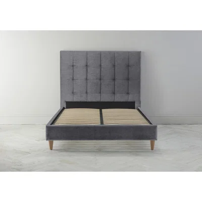 Perch and Parrow Hopper 5' King Ottoman Bed Frame in The Great White