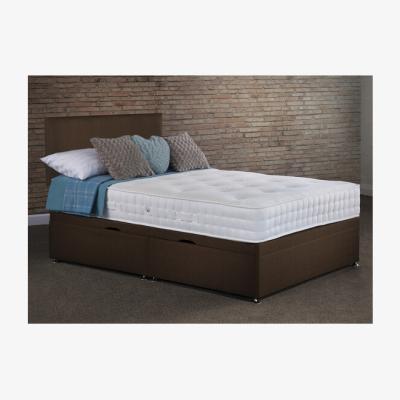 The Range Lynton Side Lift Ottoman Bed With Mattress - Chocolate / Kingsize