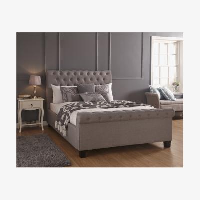 The Range Layla Storage Ottoman Bed Frame - Silver / King