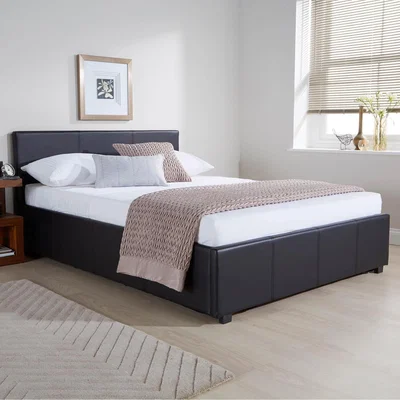 The Range Side Lift Ottoman Bed - Black / King