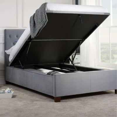 The Range Birlea Cologne Ottoman Bed - Grey / King