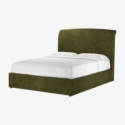 Sofa.com Thea King Ottoman Bed in Meadow Smart Velvet - sofa.com