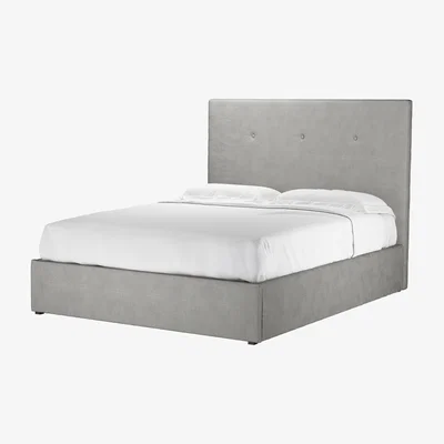 Sofa.com Avery 130cm King Ottoman Bed in Mushroom Heathland Weave - sofa.com