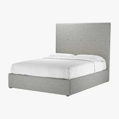 Sofa.com Avery 150cm King Ottoman Bed in Grey Marl Highland Tweed - sofa.com