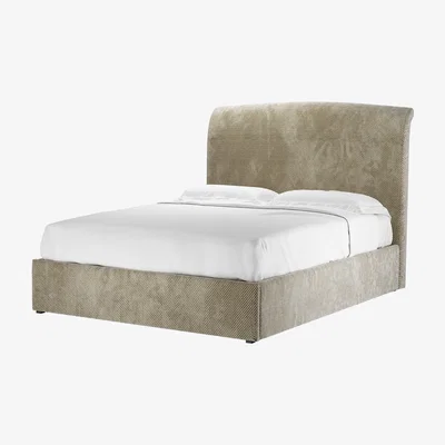 Sofa.com Thea King Ottoman Bed in Cappuccino Bubble Velvet - sofa.com