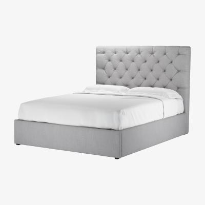 Sofa.com Rosalie 130cm King Ottoman Bed in Cobble Brushed Linen Cotton - sofa.com