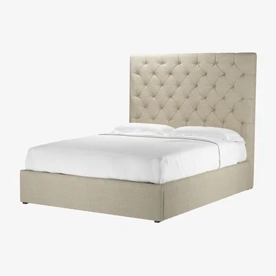 Sofa.com Rosalie 150cm King Ottoman Bed in Pampas Hygge Smart Linen