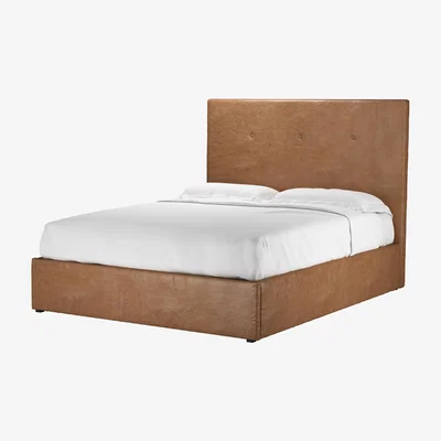 Sofa.com Avery 130cm King Ottoman Bed in Tan Vintage Leather - sofa.com