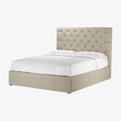 Sofa.com Rosalie 130cm King Ottoman Bed in Pampas Hygge Smart Linen