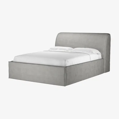 Sofa.com Charlie King Ottoman Bed in Mushroom Heathland Weave - sofa.com