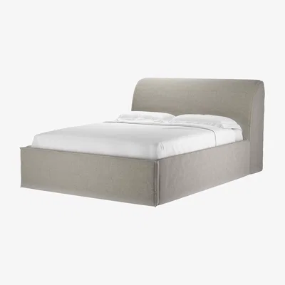 Sofa.com Charlie King Ottoman Bed in Soft Textured Oat - sofa.com