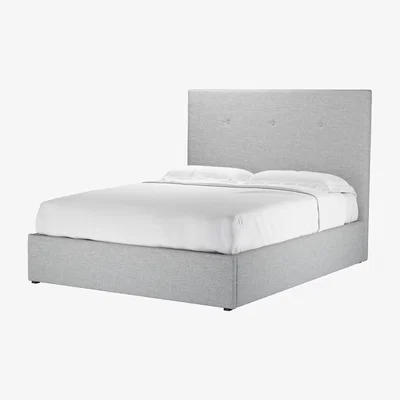 Sofa.com Perfectly Pristine Avery 130cm King Ottoman Bed in Frost Highland Tweed - sofa.com