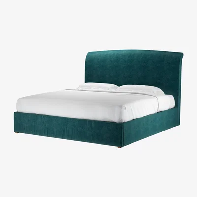 Sofa.com Thea Super King Ottoman Bed in Jade Smart Velvet - sofa.com