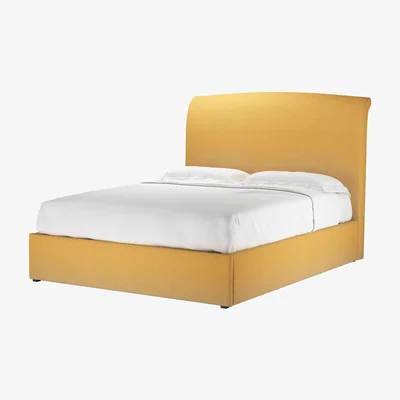 Sofa.com Thea King Ottoman Bed in Ochre Easy Cotton - sofa.com
