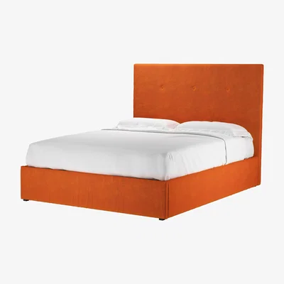 Sofa.com Avery 130cm King Ottoman Bed in Paprika Smart Velvet - sofa.com