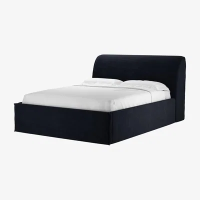 Sofa.com Charlie King Ottoman Bed in Pitch Smart Cotton - sofa.com