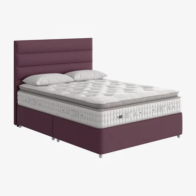 Furniture Village Vispring - Baroness Pillow Top Divan Set - Double - Purple