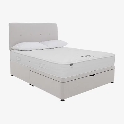 Furniture Village Silentnight - Eco Pocket Half Ottoman Divan Set - Double - Grey