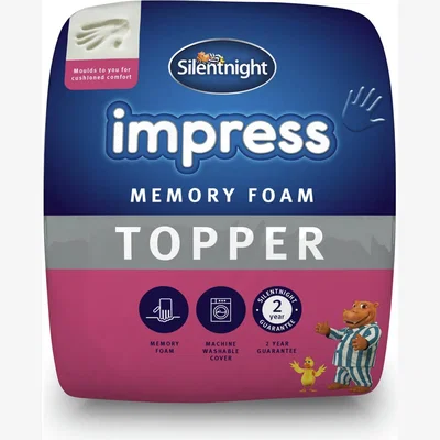 Habitat Silentnight Impress Memory Foam 7cm Mattress Topper - Double