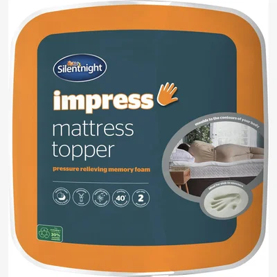 Habitat Silentnight 2.5cm Memory Foam Mattress Topper - Double