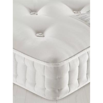 John Lewis John Lewis & Partners Natural Collection Leckford Linen 3400, Double, Medium Tension Pocket Spring Mattress