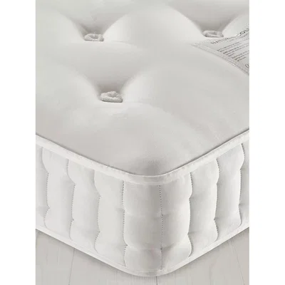 John Lewis John Lewis & Partners Natural Collection Leckford Linen 3400, Double, Medium Tension Pocket Spring Mattress