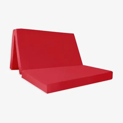 The Range Visco Therapy Double Badenia Folding ZBed Mattress (Red)  - red