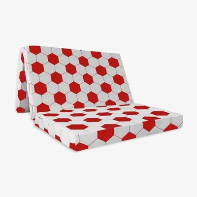 The Range Visco Therapy Double Badenia Folding ZBed Mattress - soccer red