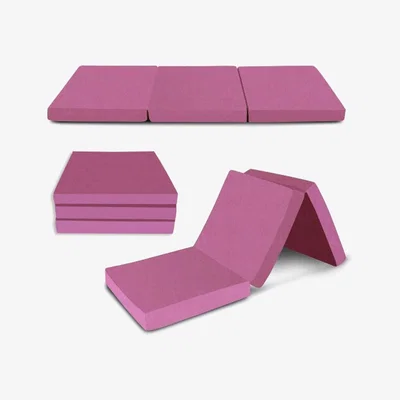 The Range Folding Mattress Travel Z Bed - Pink