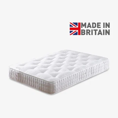 The Range Luxury Majestic 2000 Pocket Sprung Mattress-Superior Comfort and Support, 30cm H - White