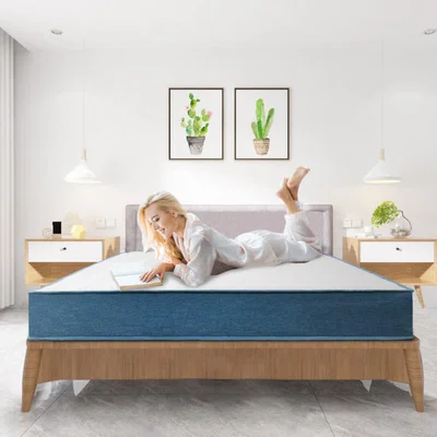 The Range High Density Memory Foam Pocket Spring Mattress - Blue / Double