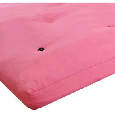 The Range 3 Seater Reflex Foam Futon Mattress Only - pink / Fabric Foam
