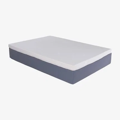 The Range Visco Therapy Memory Egg Shell Mattress Topper Double,With Cover - white