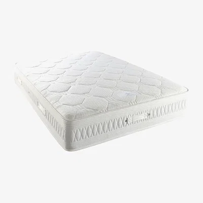 The Range Aspire Cool Blue Relief Mattress, Size King - White border and white top panel