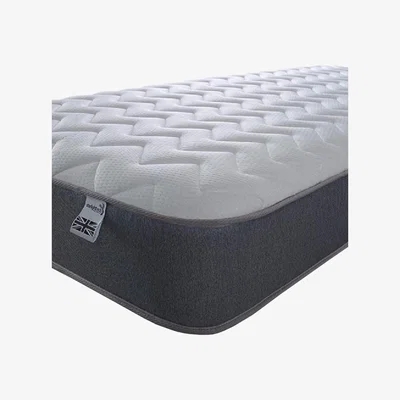 The Range Starlight Beds 7.5" Deep Zig Zag Hybrid Spring Mattress - Grey / Double