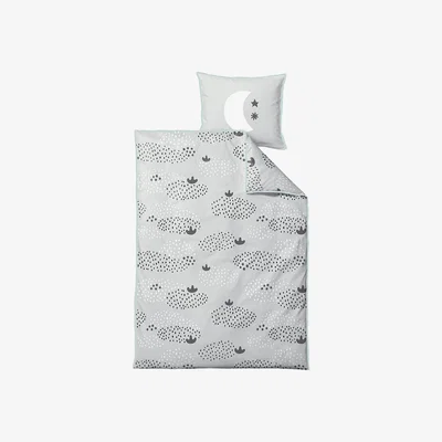 Amara Södahl - Raindrops Duvet Set - Black - Baby