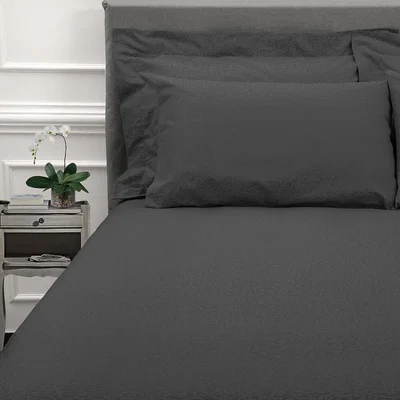 Amara Reed Family Linen - Princess Grace Bed Set - Charcoal - King